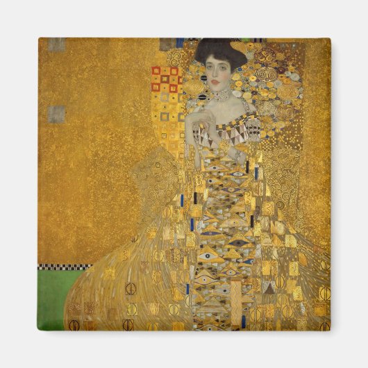 Portret van Adele Bloch-Bauer I van Gustav Klimt Magneet (Voorkant)