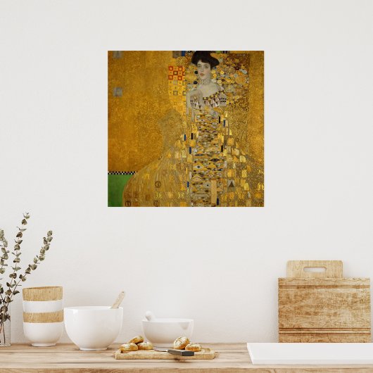 Portret van Adele Bloch-Bauer I van Gustav Klimt Poster (Keuken)
