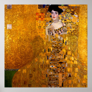 Portret van Adele Bloch-Bauer I van Gustav Klimt Poster