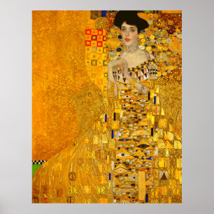 Portret van Adele Bloch-Bauer I van Gustav Klimt Poster