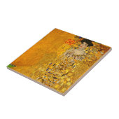 Portret van Adele Bloch-Bauer I van Gustav Klimt Tegeltje (Zijkant)