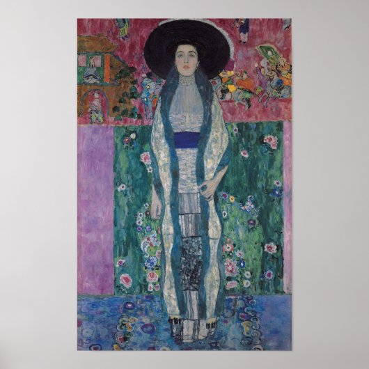 Portret van Adele Bloch-Bauer II - Gustav Klimt Poster (Voorkant)