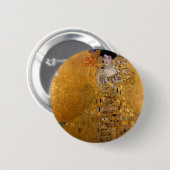 Portret van Adele Bloch Bauer Ronde Button 5,7 Cm (Voorkant /achterkant)