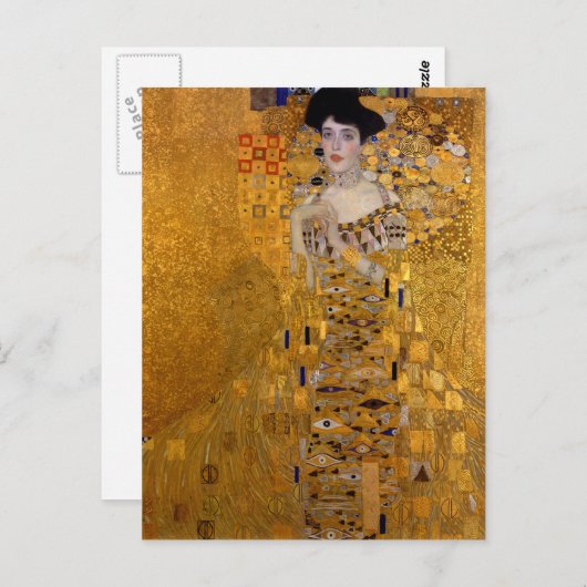 Portret van Adele Bloch-Bauer van Gustav Klimt 190 Briefkaart (Voorkant / Achterkant)