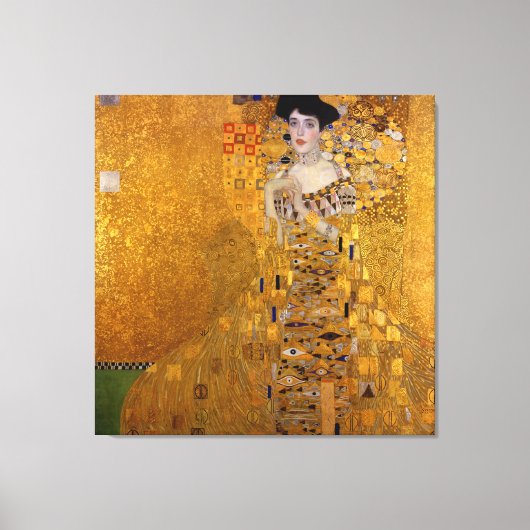 Portret van Adele Bloch-Bauer van Gustav Klimt 190 Canvas Afdruk (Voorkant)