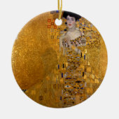 Portret van Adele Bloch-Bauer van Gustav Klimt 190 Keramisch Ornament (Voorkant)