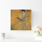 Portret van Adele Bloch-Bauer van Gustav Klimt Vierkante Klok (Huis)