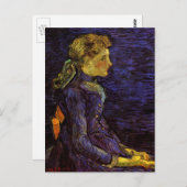 Portret van Adeline Ravoux door Vincent van Gogh Briefkaart (Voorkant / Achterkant)