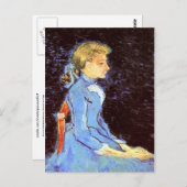 Portret van Adeline Ravoux, Van Gogh Fine Art Briefkaart (Voorkant / Achterkant)