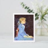Portret van Adeline Ravoux, Van Gogh Fine Art Briefkaart (Staand voorkant)