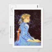 Portret van Adeline Ravoux, Van Gogh Fine Art Briefkaart (Voorkant / Achterkant)
