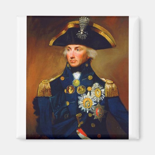 Portret van admiraal Horatio Nelson Magneet (Voorkant)