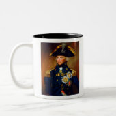 Portret van admiraal Horatio Nelson Tweekleurige Koffiemok (Links)