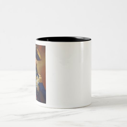 Portret van admiraal Horatio Nelson Tweekleurige Koffiemok (Center)