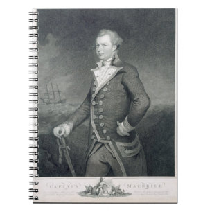 Portret van admiraal John Macbride (d.1800) graf Notitieboek