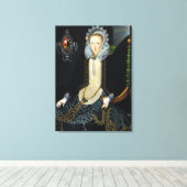 Portret van Adriana van Nesse, 1611 Canvas Afdruk (Insitu (Houten vloer))