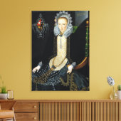 Portret van Adriana van Nesse, 1611 Canvas Afdruk (Insitu (Woonkamer))