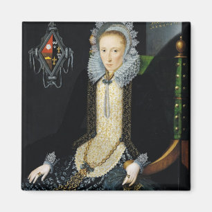 Portret van Adriana van Nesse, 1611 Magneet