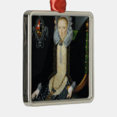 Portret van Adriana van Nesse, 1611 Metalen Ornament (Rechts)