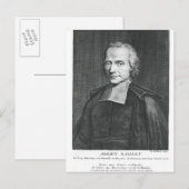 Portret van Adrien Baillet Briefkaart (Voorkant / Achterkant)