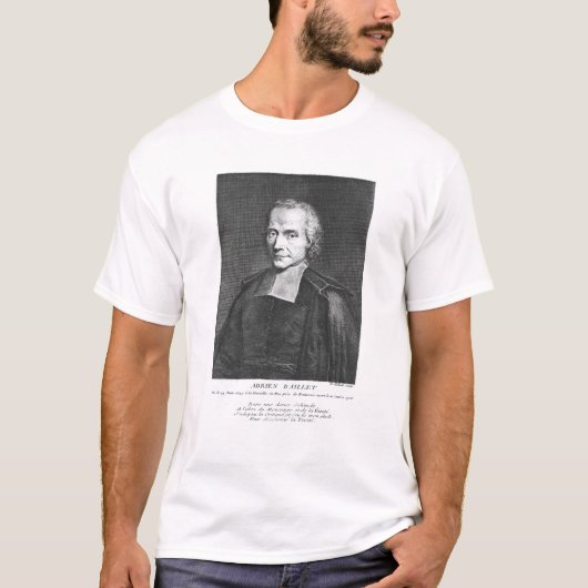 Portret van Adrien Baillet T-shirt (Voorkant)