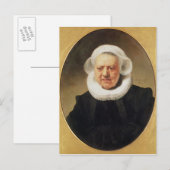 Portret van Aechje Claesdar, 1634 Briefkaart (Voorkant / Achterkant)