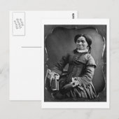 Portret van Afrikaanse Amerikaanse vrouw ~ 1850 Briefkaart (Voorkant / Achterkant)