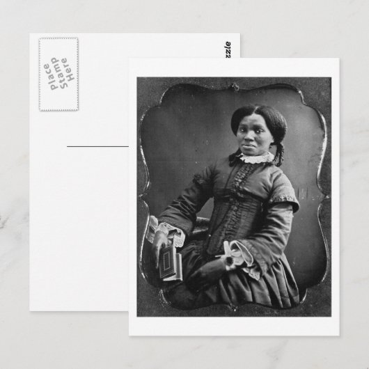 Portret van Afrikaanse Amerikaanse vrouw ~ 1850 Briefkaart (Voorkant / Achterkant)