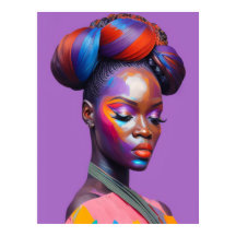 Portret van Afrikaanse Beauty Woman 1