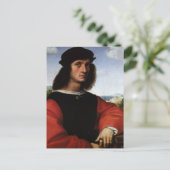 Portret van Agnolo Doni door Raphael Sanzio Briefkaart (Staand voorkant)