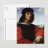Portret van Agnolo Doni door Raphael Sanzio Briefkaart (Voorkant / Achterkant)