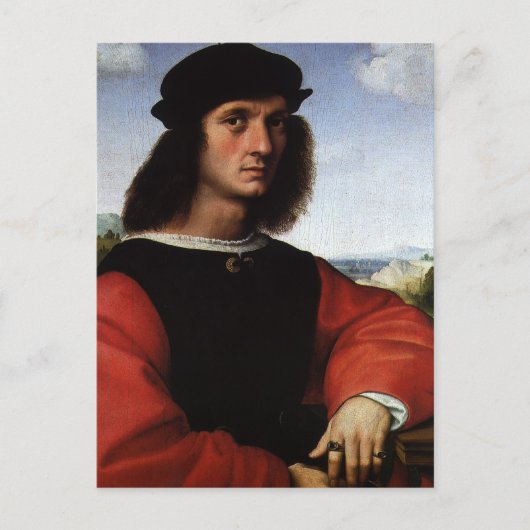 Portret van Agnolo Doni door Raphael Sanzio Briefkaart (Voorkant)