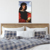 Portret van Agnolo Doni door Raphael Sanzio Canvas Afdruk (Insitu (Slaapkamer))