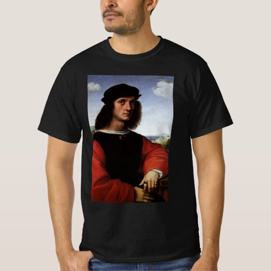 Portret van Agnolo Doni door Raphael Sanzio T-shirt (Voorkant)