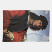 Portret van Agnolo Doni door Raphael Sanzio Theedoek (Horizontaal)