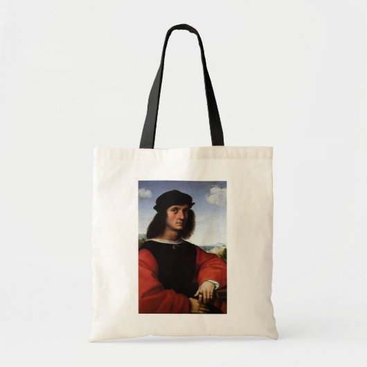 Portret van Agnolo Doni door Raphael Sanzio Tote Bag (Voorkant)