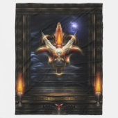 Portret van Akrellian Torch Fire Fleece Deken (Voorkant)