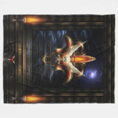 Portret van Akrellian Torch Fire Fleece Deken (Voorkant (Horizontaal))