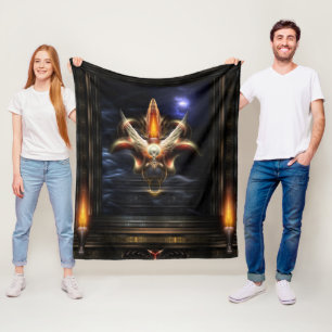 Portret van Akrellian Torch Fire Fleece Deken