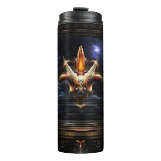 Portret van Akrellian Torch Fire Thermosbeker (Voorkant)