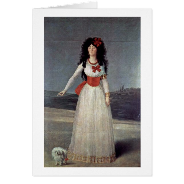 Portret van Alba uit de hertogin door Francisco de (Voorkant)