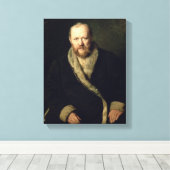 Portret van Aleksandr Ostrovsky 1871 Canvas Afdruk (Insitu (Houten vloer))