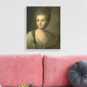 Portret van Aleksandra P. Struyskaya 1772 Canvas Afdruk (Insitu (Woonkamer))