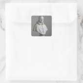 Portret van Alessandro Vierkante Sticker (Tas)