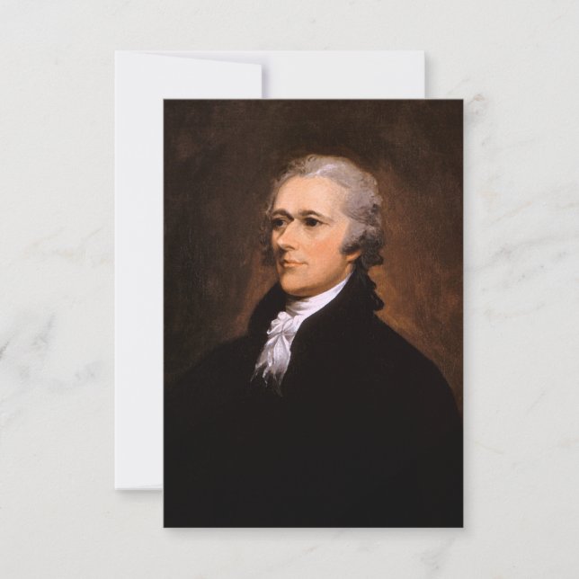 Portret van Alexander Hamilton door John Trumbull (Voorkant)