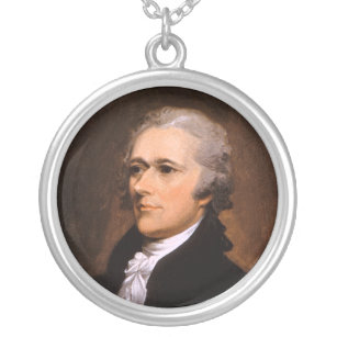 Portret van Alexander Hamilton door John Trumbull Zilver Vergulden Ketting