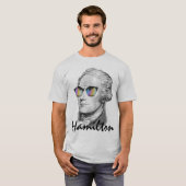 Portret van Alexander Hamilton in zonnebril T-shirt (Voorkant volledig)