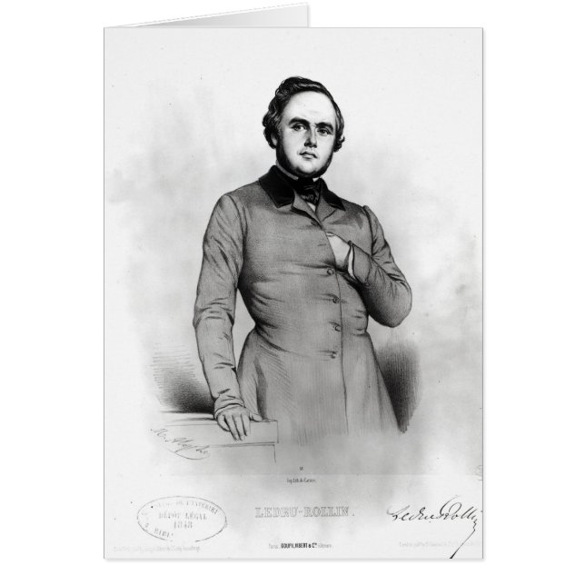 Portret van Alexander Ledru-Rollin (Voorkant)