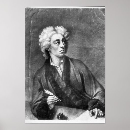 Portret van Alexander Pope Poster (Voorkant)