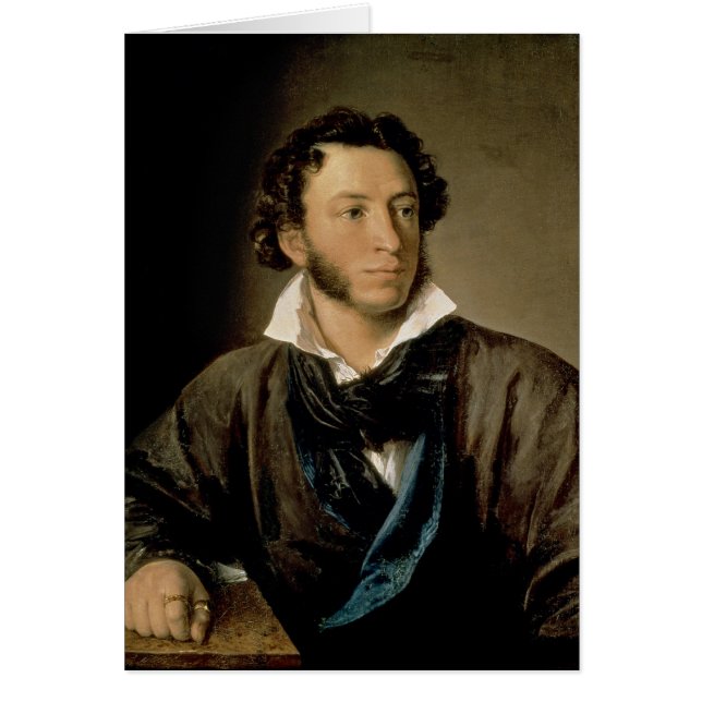 Portret van Alexander Pushkin (Voorkant)